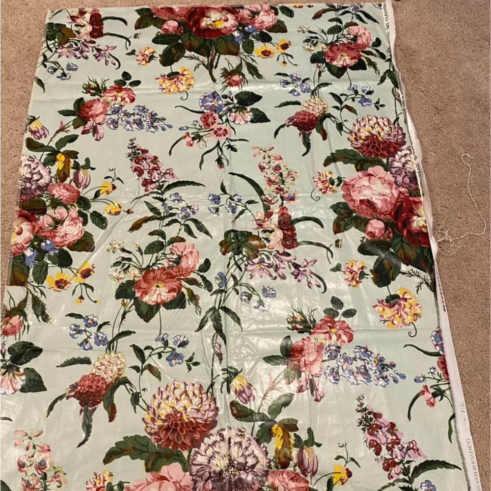 Waverly “maidenhead” chintz floral fabric remnant